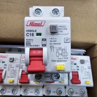 RCBO (ELCB+MCB) Circuit Breaker Himel 30mA 2P 10A 16A 20A 25A 32A 40A