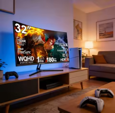 US Shipped Gaming Monitor 27 inch 1440p 300Hz 240Hz, WQHD Fast IPS 1ms Computer Monitor, FreeSync Pr