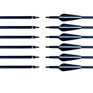 Hot Sale Recommended Rubber Feather Mixed Carbon Arrows Black White Mixed Carbon Arrows Mixed Carbon
