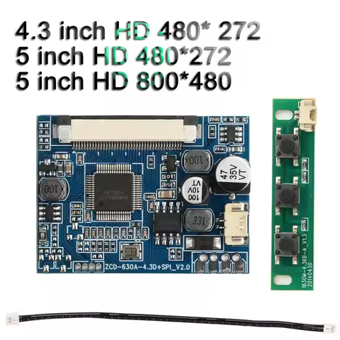 4.3/5-inch LCD Monitor Driver Board Module Kit Monitor Motherboard for Car Audio-visual Digital Phot