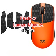 Mouse Skin Fnatic x Lamzu Maya X 8K Large Wireless Pro Gaming Mouse Non-slip Tape Side Grips Elastic
