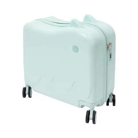 Height-Adjustable Pull Rod Kids Ride-On Suitcase 37L/33.6qt, 3-6 Years Old Password Lock Luggage wit