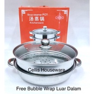 [Ready] Dandang Steamer Stainless Steel Steamer Pan 28-Steamer Pan 410Ght0