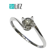 LITZ 18K White Gold Diamond Ring DR143