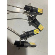 H3 LED bulb, 12v 2-phase H3 LED bulb, white and yellow