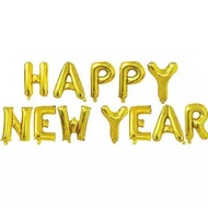 HAPPY NEW YEAR BALLOON SET BALLOON - NEW YEAR BALLOON 1 SET 12 LETTERS