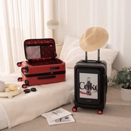 【Coca-Cola可口可樂】20吋上掀雙開輕框箱 行李箱 登機箱