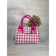 Handmade woven jally bag size Xs patty 2 buttons / size xs patty 2 buttons