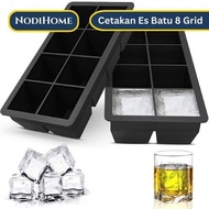 NodiHome Ice Cube Mold Silicone Ice Cube Mold 8 Grid