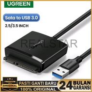 UGREEN 20611 USB 3.0 to SATA 2.5 Inch / 3.5 Inch - Converter Hdd Ugreen Sata Usb for HARDISK SSD CD 
