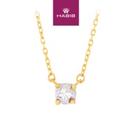 HABIB Oro Italia 916 Yellow and White Gold Necklace GC27560422(5YW)-BI (22K Gold)