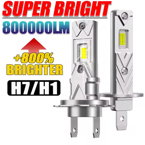 H7 H1 LED Bulb Car Headlight 800000LM 600W CANBUS Mini Wireless Lamp Auto Spotlights Fog Lights 6000