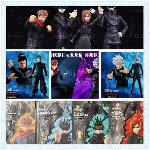 Figuras Originales Bandai S.H.Figuarts SHF Jujutsu Kaisen 0 Edición Cine Gojo Fushiguro Megumi Itado