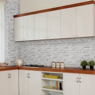 ACE Arthome 3d Brick Motif Wallpaper 70x77 Cm - Grey