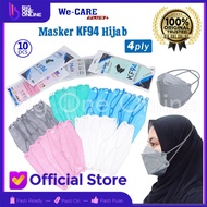 Masker KF94 Hijab, Masker KF 94 Headloop 4 Ply, Convex Masker Korea 4D