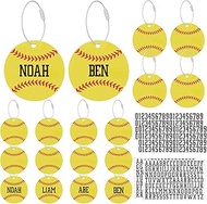 18 Pcs Luggage Tags for Suitcases DIY Travel with 2 Sheets Letter Sticker Acrylic Keychains for Play