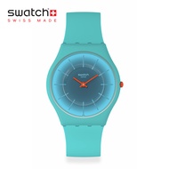 Swatch Skin RADIANTLY TEAL SS08N114 Blue Silicone Strap Watch