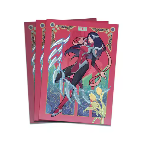 50Pcs/set 66X92Mm Diy Goddess Story Irelia Card Sleeve Ws Opcg Ptcg Tcg Irelia Card Protection Cover