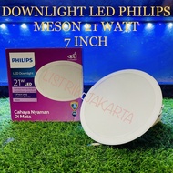 LAMPU PHILIPS LED DOWNLIGHT MESON 21 WATT 21W 21WATT 21 W 7 INCH 7" D3V!!
