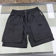 Y-3 Functional Drawstring Overalls Shorts Mens Straight Thin Section Y3 Sports Five-Point Pants Pant