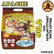 APACHE GOLD IPOH PETALING STREET WHITE COFFEE INSTANT DRINK / 15 STICKS X 40 GRAM @ TRIPLE SACHET / 