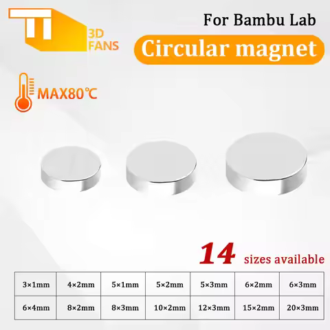 For Bambu Lab Circular magnet DIY Parts for 3D printer parts