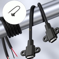 btsg Bulk 10PCS Type C Female Extension Cord Open End Power Cable With 2 Cores And 4 Cores Optional 