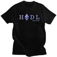 Fashion Hodl Ethereum T Shirts Men Short Sleeve Currency Crypto Cryptocurrency T-shirts Printed Tee 