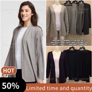 Women's clothing ☝Cardigan Cotton Long Cardigan Muslimah Longsleeve Cardigan Plain Women Outerwear♧