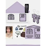 Aespa Jin Minting winter Birthday Card Gold winter Birthday Key Cosmetic Bag Small Card Cat Claw Set