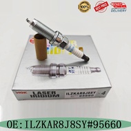 หัวเทียนแพลทินัมเออรีเดี่ยม ILZKAR8J8SY 95660 4ชิ้นสำหรับ Honda CRV URV 1.5T 2016- Volvo S60 S60L S9
