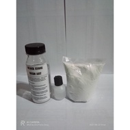 Clear Resin 100 grams + 7 catalystML + 100 grams of talk