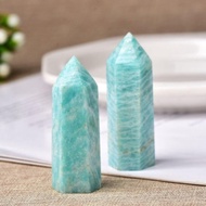 Natural Amazonite Point – Raw Healing Crystal Wand | Spiritual Truth & Emotional Balance | Stress Re