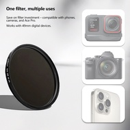 FEICHAO For Insta360 Ace Pro Camera 49mm Filter Adapter Ring & 49mm CPL / UV / ND8 ND64 ND1000 Lens 