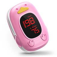 【Oximeter Malaysia】HealthTree Kids Finger Oximeter Baby Pulse OxImeter Spo2 Heart Rate Monitor Desig