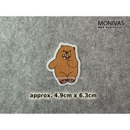 Grizzly We Bare Bears Iron On Patch DIY Repairing Badge Decorations
