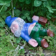 Dwarf Drunk Dwarf Creative Dwarf Decoration Garden Statue Resin Craft Statue