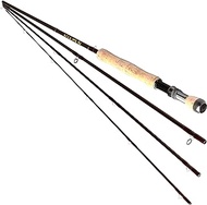 9FT # 7/8 Carbon Fly Fishing Rod Pole 4 Pieces Medium-Fast Action Light Feel 2.7M Length Trout River Fishing