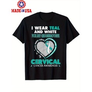 I Wear Teal for My Grandmother Cervical Cancer Awareness T Shirt