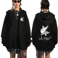 Rapper Lil Peep Graphic Zipper Hoody oversized Jacket