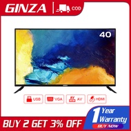 GINZA 40 inch TV NOT Smart TV LED ultra-slim TV flat screen frameless TV HD -AV-VGA-USB DO 40B