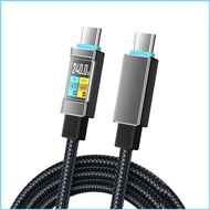 RUN 1 5M USB C Data Cable with 240W Fast Charging Textile Type C to Type C Cord for Desk Area Bedsid