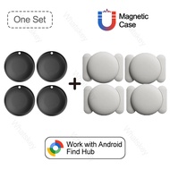 4PCS Security Tracker Android Anti Loss Smart Tag Googles Find Hub Navigation Key Finder Locator for