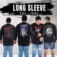 KATUN BIGSIZE MEN'S CLOTHING T-SHIRT BIG SIZE LONGSLEEVE PREMIUM COMBED COTTON 24S HIGHEST SIZES 7XL