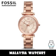 (OFFICIAL WARRANTY) Fossil Women's ES4301 Carlie Three-Handed Stainless Steel Watch (2 Years Interna