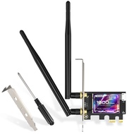 Kebidumei WiFi6 1800Mbps For Bluetooth 5.2 Dual Band 2.4G/5GHz 802.11AX PCI-E Wireless Network Card 