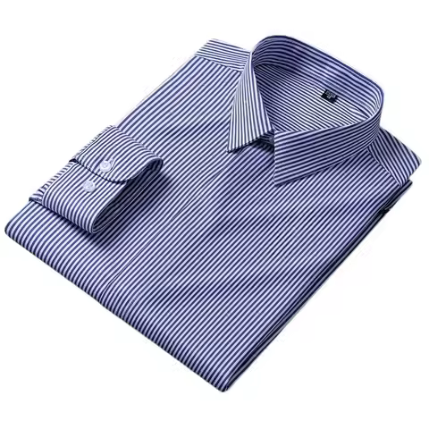 8XL Mens Shirts Long Sleeve Big Sizes Anti-wrinkle Business Men Shirt Long Sleeves Dress Shirts For 