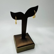 22k / 916 Gold Loop Earring Dangling Ball Earring by Best Gold Shop