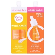 🇹🇭 Cathy Doll Whitamin C Day Cream & Spot Serum 6ml + 6ml | Brightening Vitamin C Duo | Travel Size 