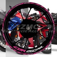 For Motorcycle CBR250RR Wheel logo Decal Decoration 17 Inch Wheel Frame CBR 250RR Wheel Rim Reflecti